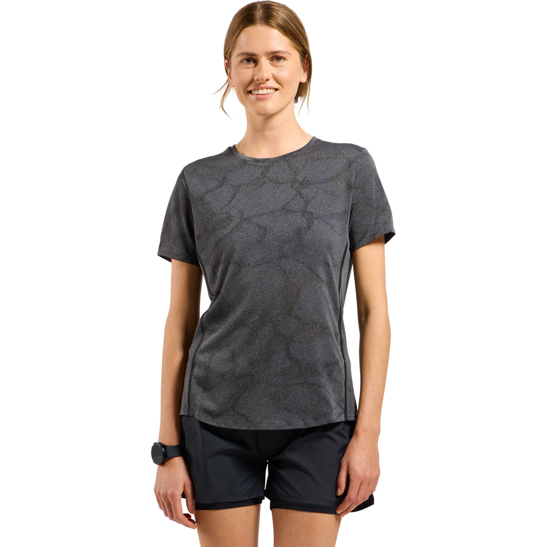 Immagine prodotto da Odlo Maglia Running Donna - Zeroweight Engineered Chill-Tec - black melange