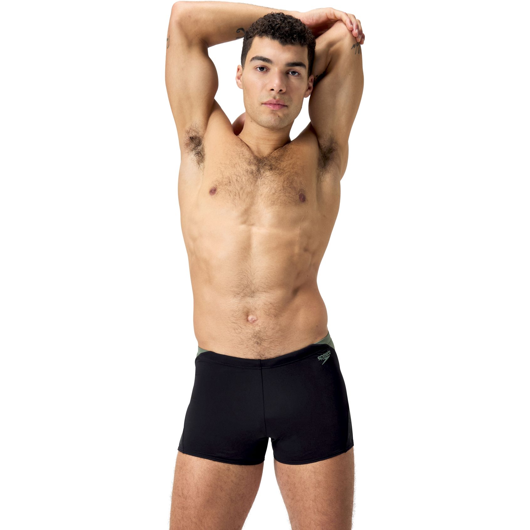 Speedo Hyperboom Splice Aquashort Men - black/country green | BIKE24