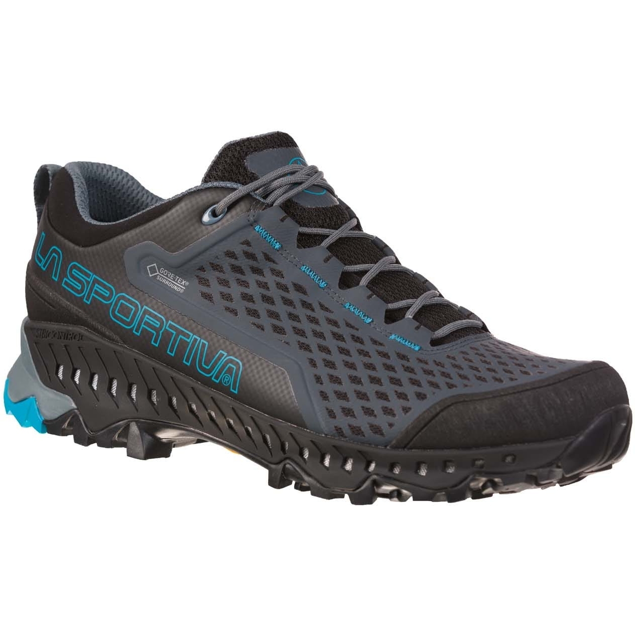 Picture of La Sportiva Spire GTX Mountain Hiking Shoes - Slate/Tropic Blue