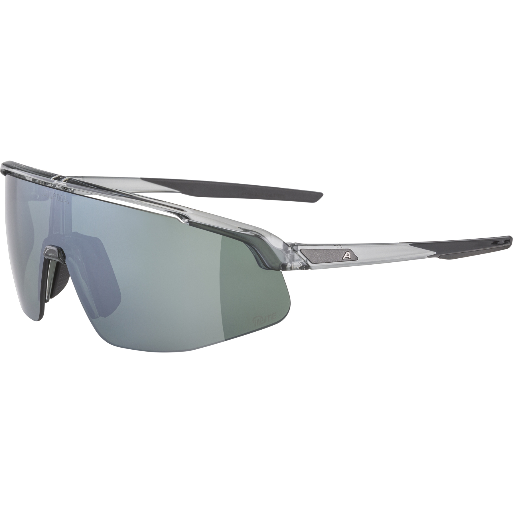 Produktbild von Alpina Turbo Pro Q-Lite Brille - grey-transparent gloss/green I silver mirror