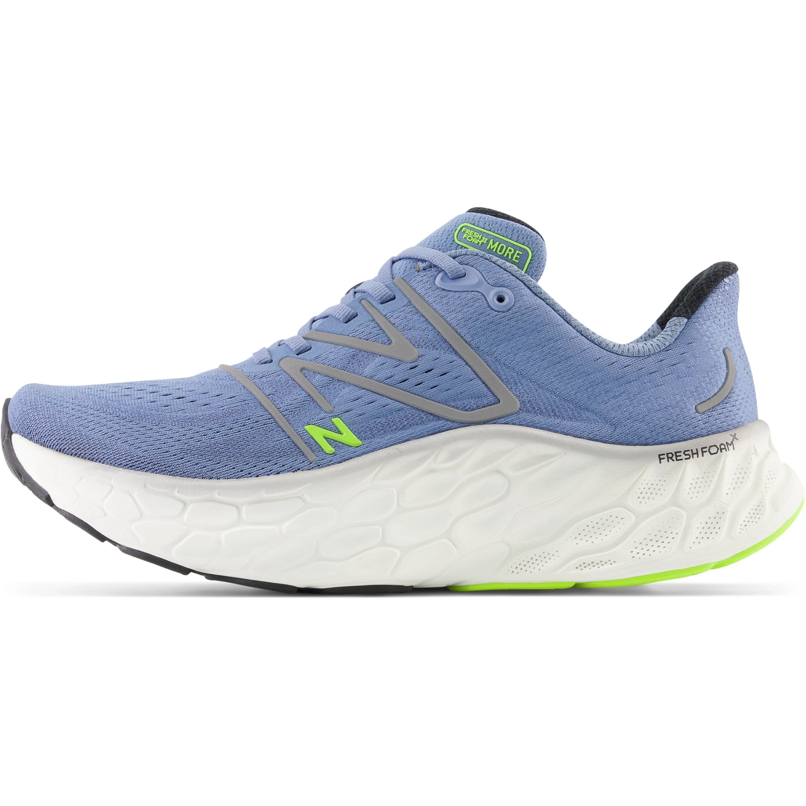 Picture of New Balance Fresh Foam X More v4 Running Shoes - Mercury Blue/Dark Silver Metal