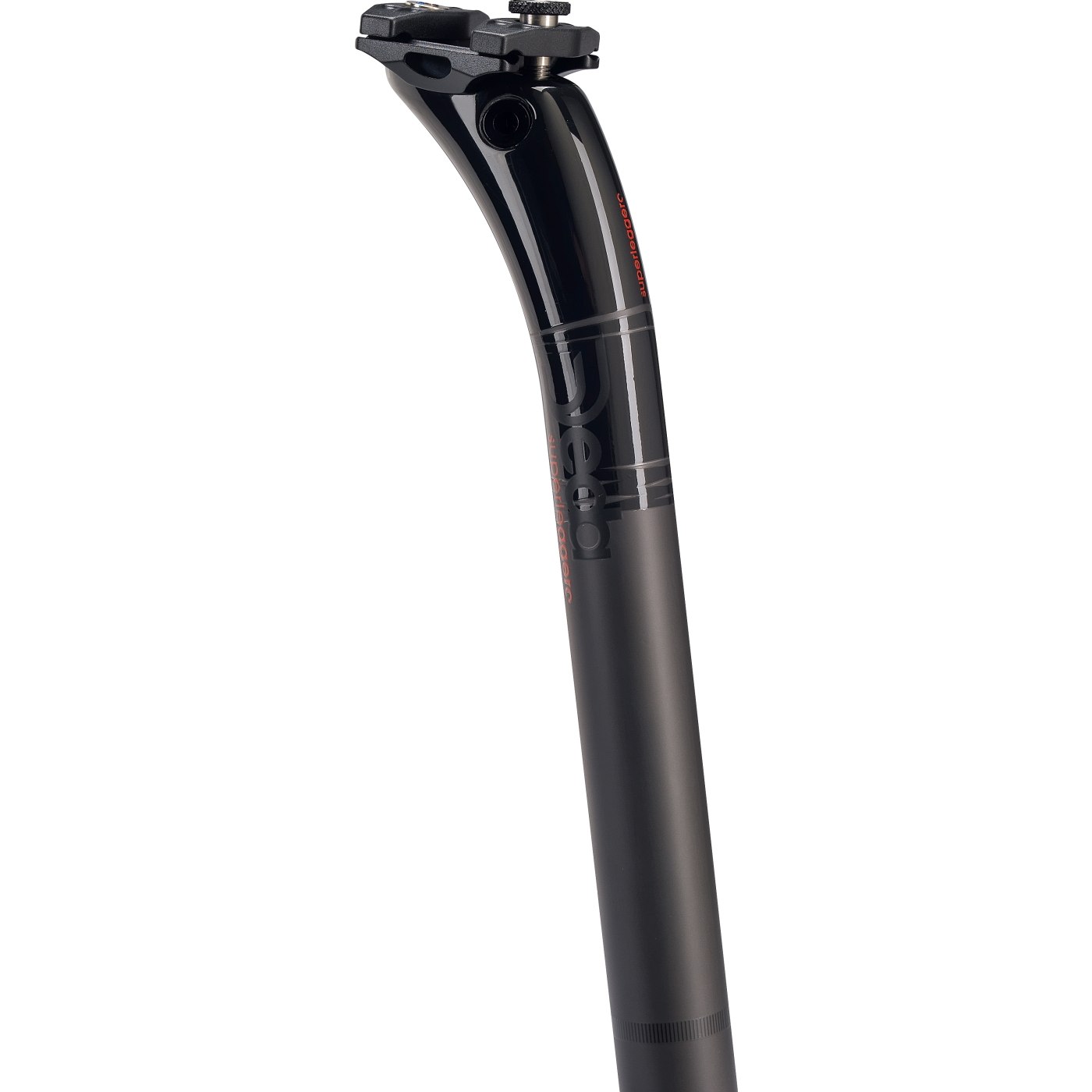 Picture of Deda Superleggero Carbon Seatpost - 25mm Setback - 350mm - 27.2 polish on black (POB)