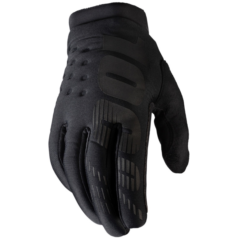 Produktbild von 100% Brisker Cold Weather Kinder Softshell-Handschuh - schwarz