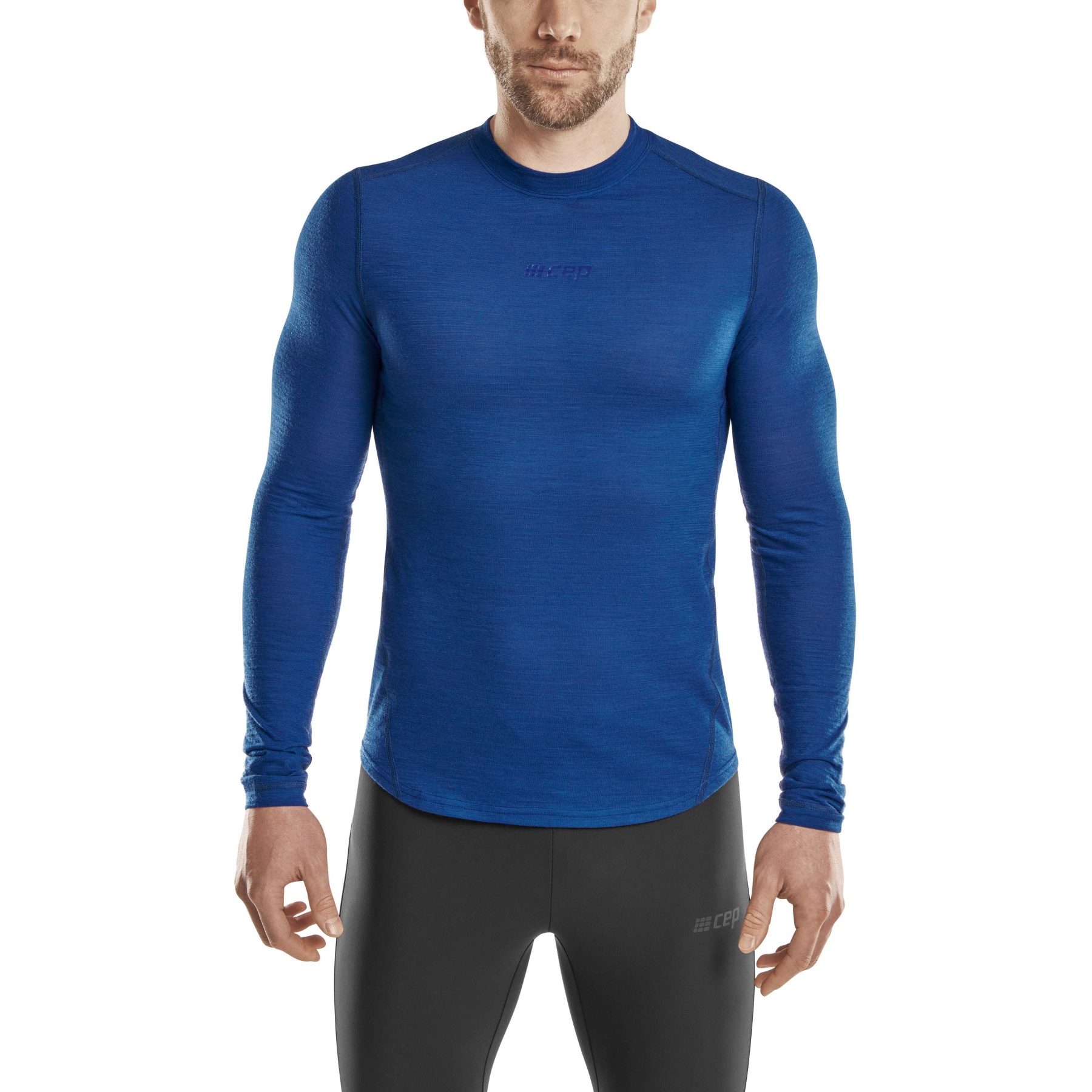 Picture of CEP Cold Weather Merino Longsleeve Shirt Men - blue