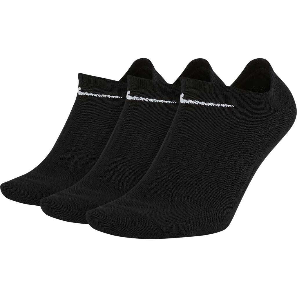 Picture of Nike Everyday Lightweight No-Show Training Socks (3 Pair) - black/white SX7678-010