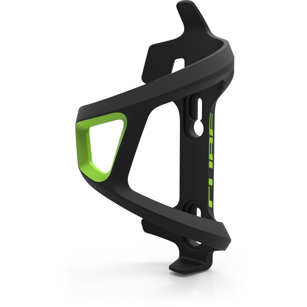 Picture of CUBE Bottle Cage HPP Left-Hand Sidecage - black´n´green
