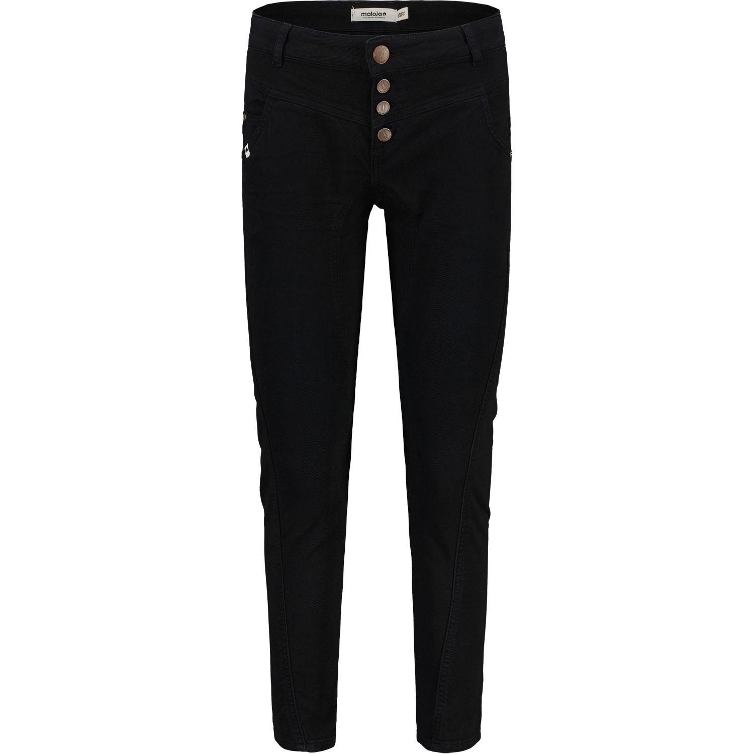 Productfoto van Maloja BeppinaM. Garment Dye Broek Dames - Short - deep black 8833