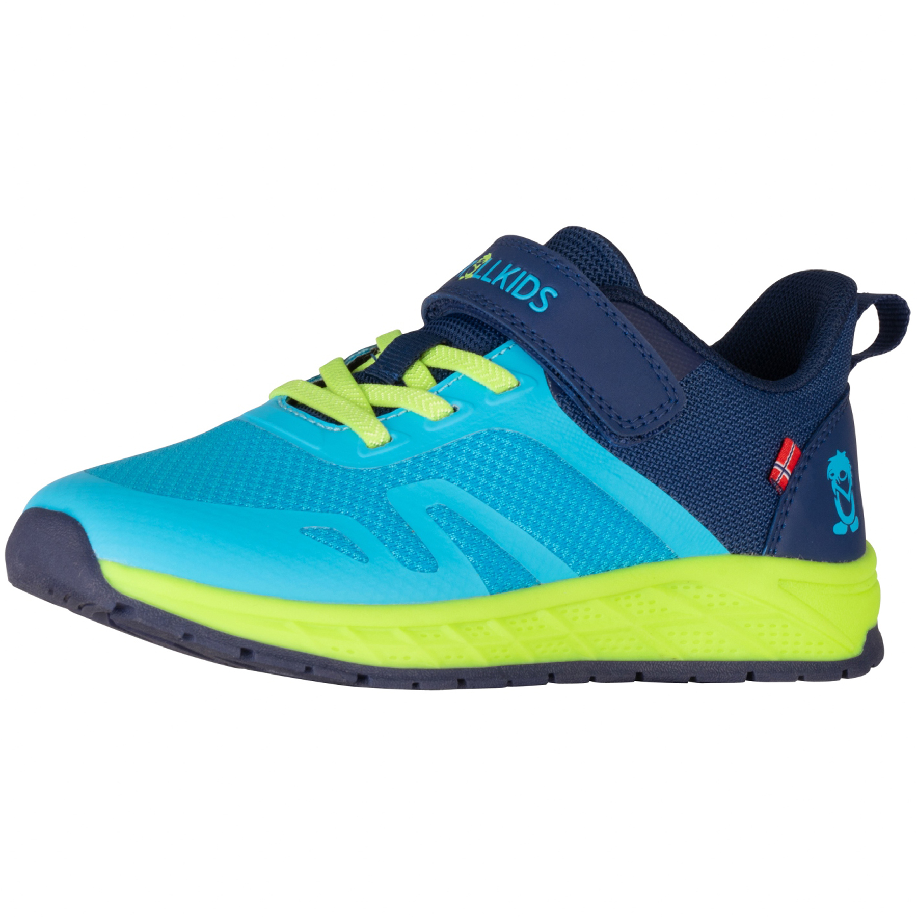 Productfoto van Trollkids Alesund Sneakers Kinderen - Pool Blue/Dark Indigo/Spring Leaf