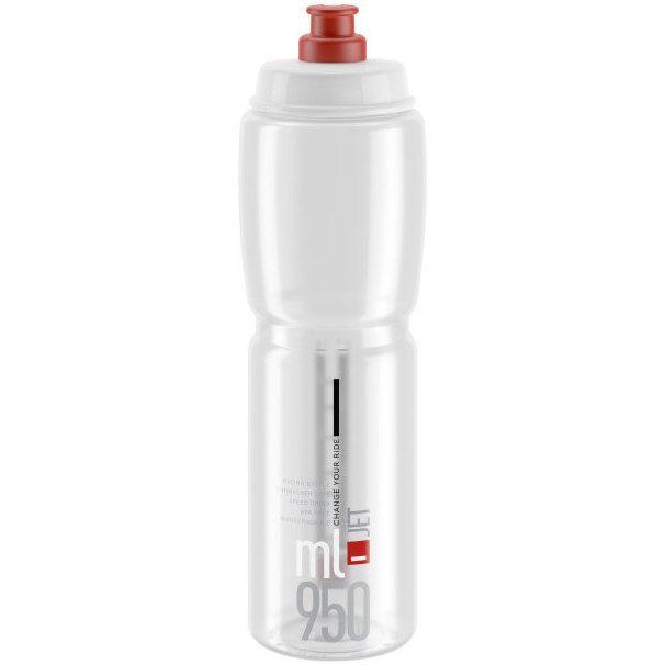 Produktbild von Elite Jet Trinkflasche 950ml - clear/rot