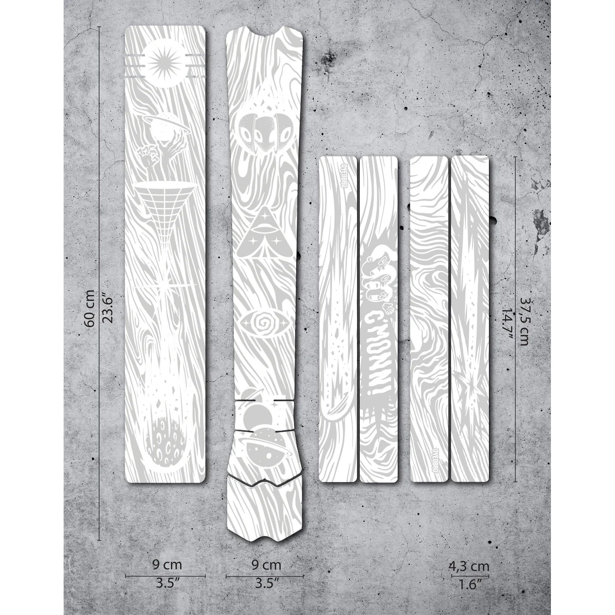 Produktbild von DYEDBRO MTB Rahmenschutz Kit Kit - Kaos - weiß