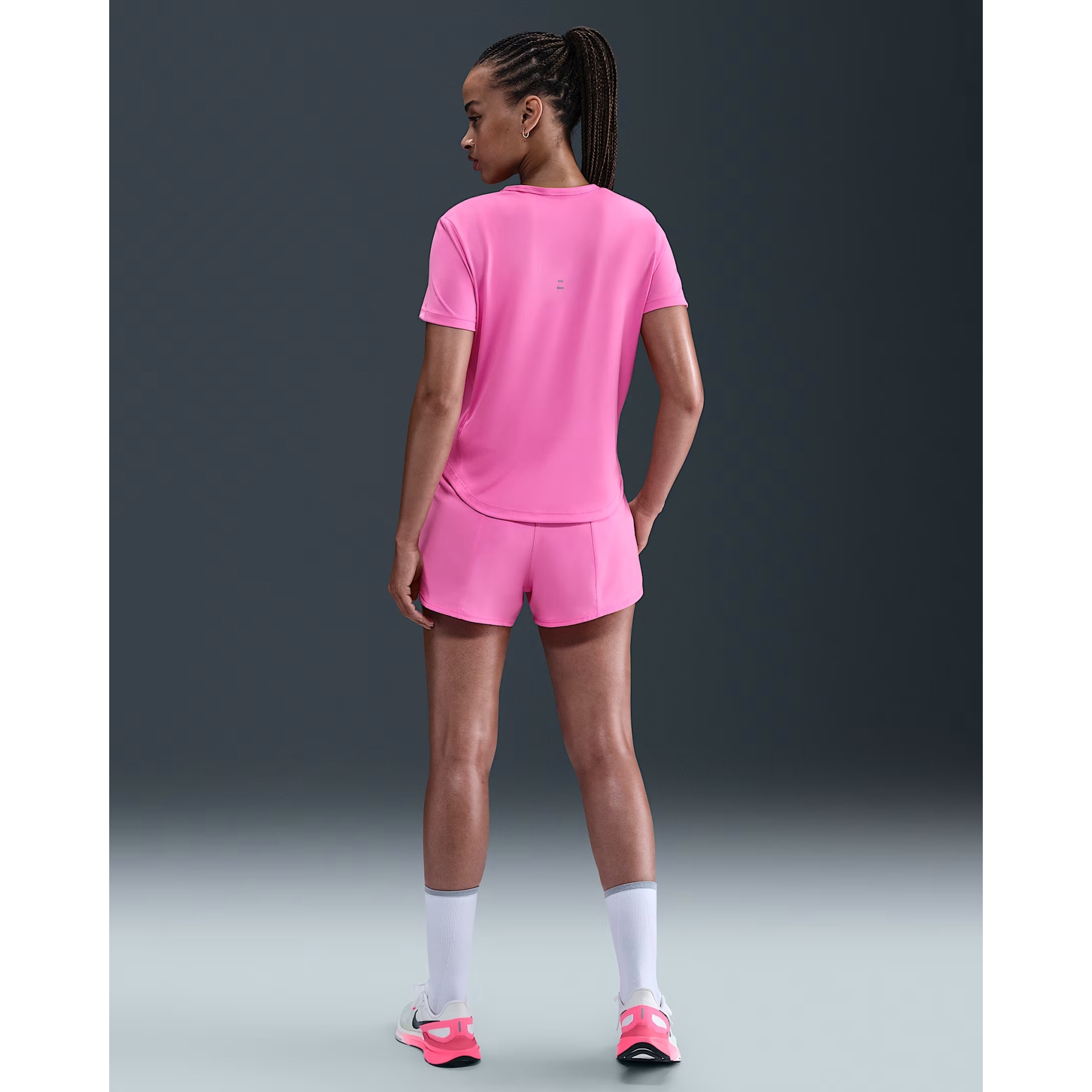nike pink gym top