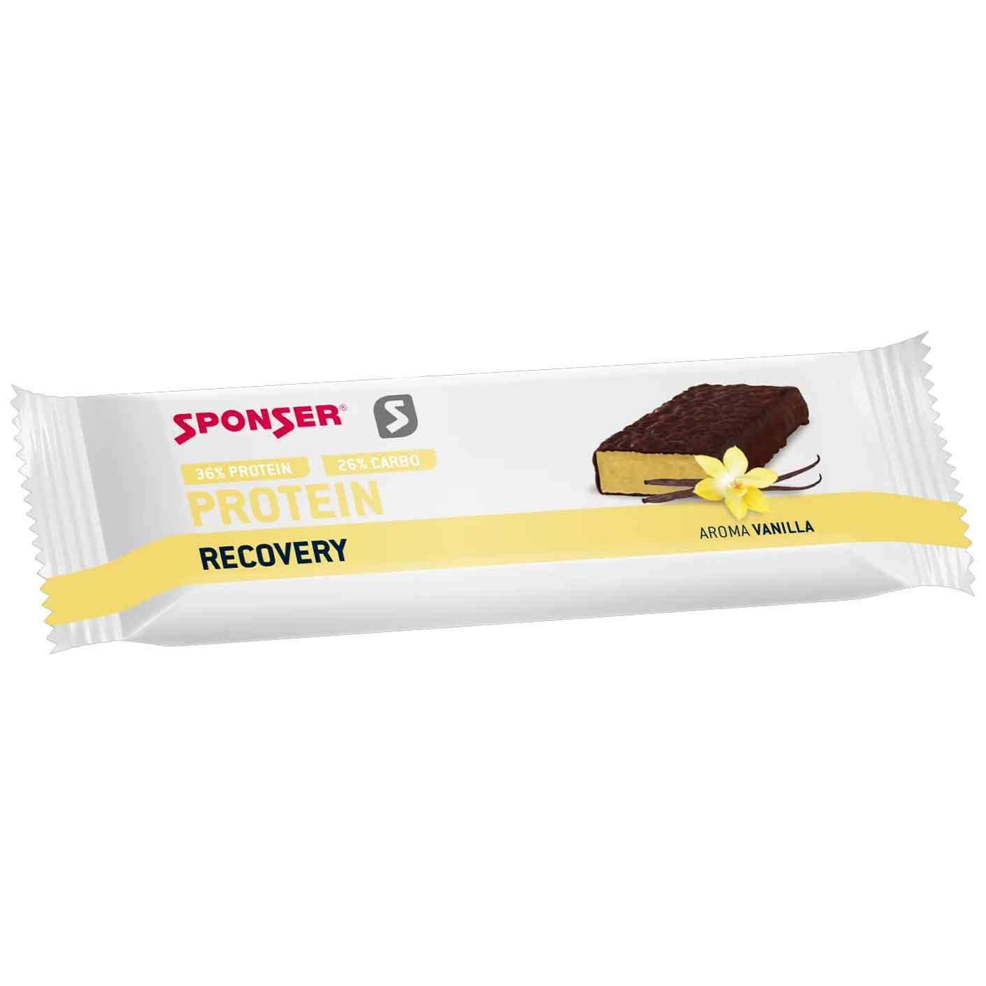 Produktbild von SPONSER Protein Recovery Vanilla - Eiweiß-Kohlenhydratriegel - 50g