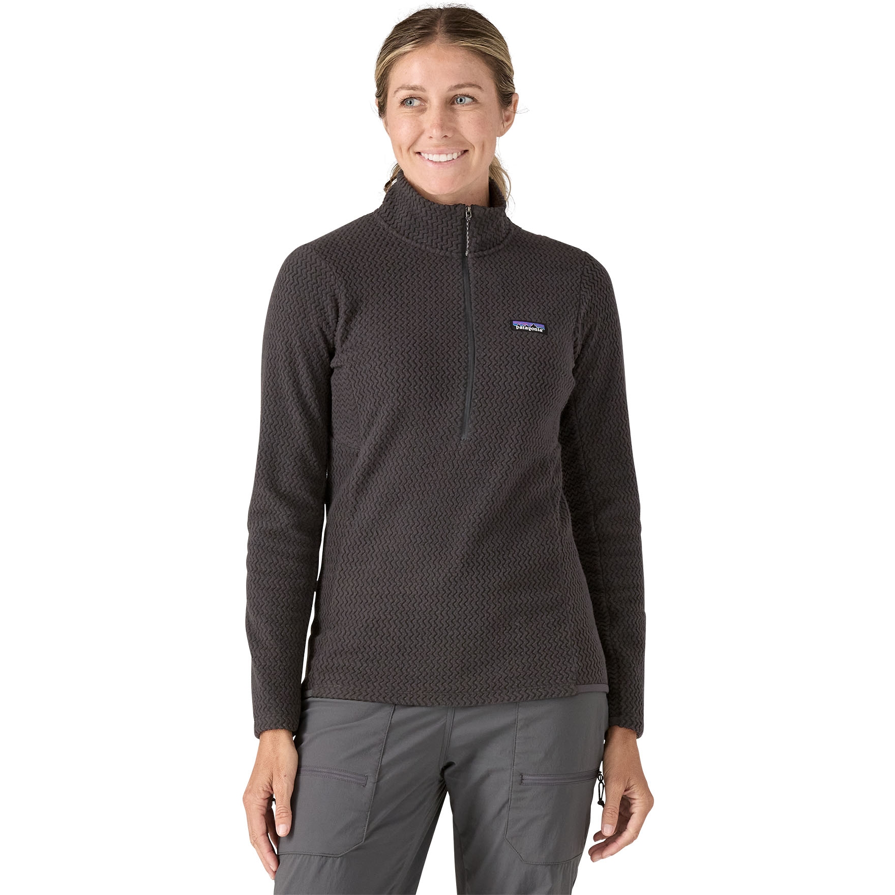 Produktbild von Patagonia R1 Air Zip Neck Fleecepullover Damen - Schwarz
