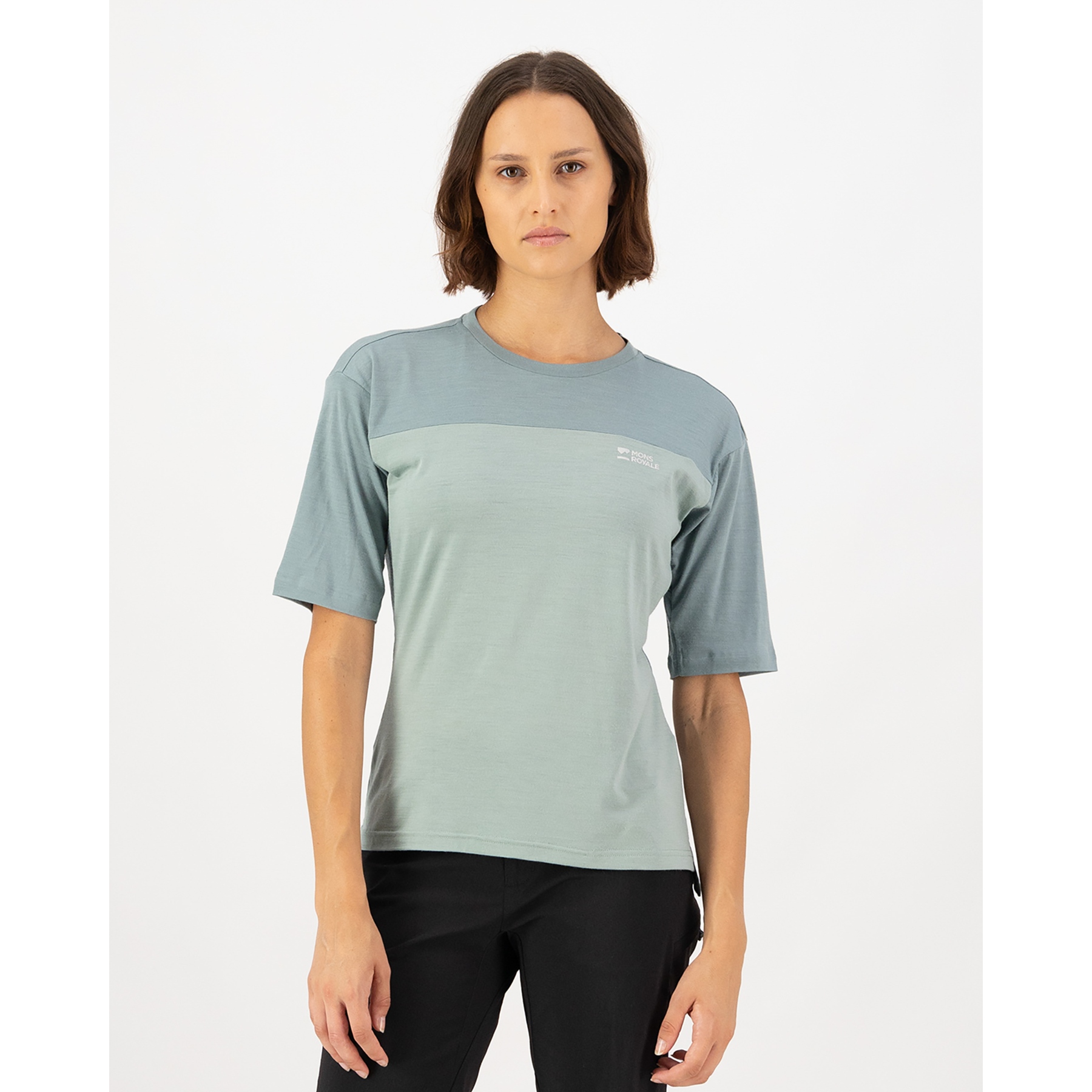 Mons Royale Diversion Merino Bike Short Sleeve Jersey Women dew