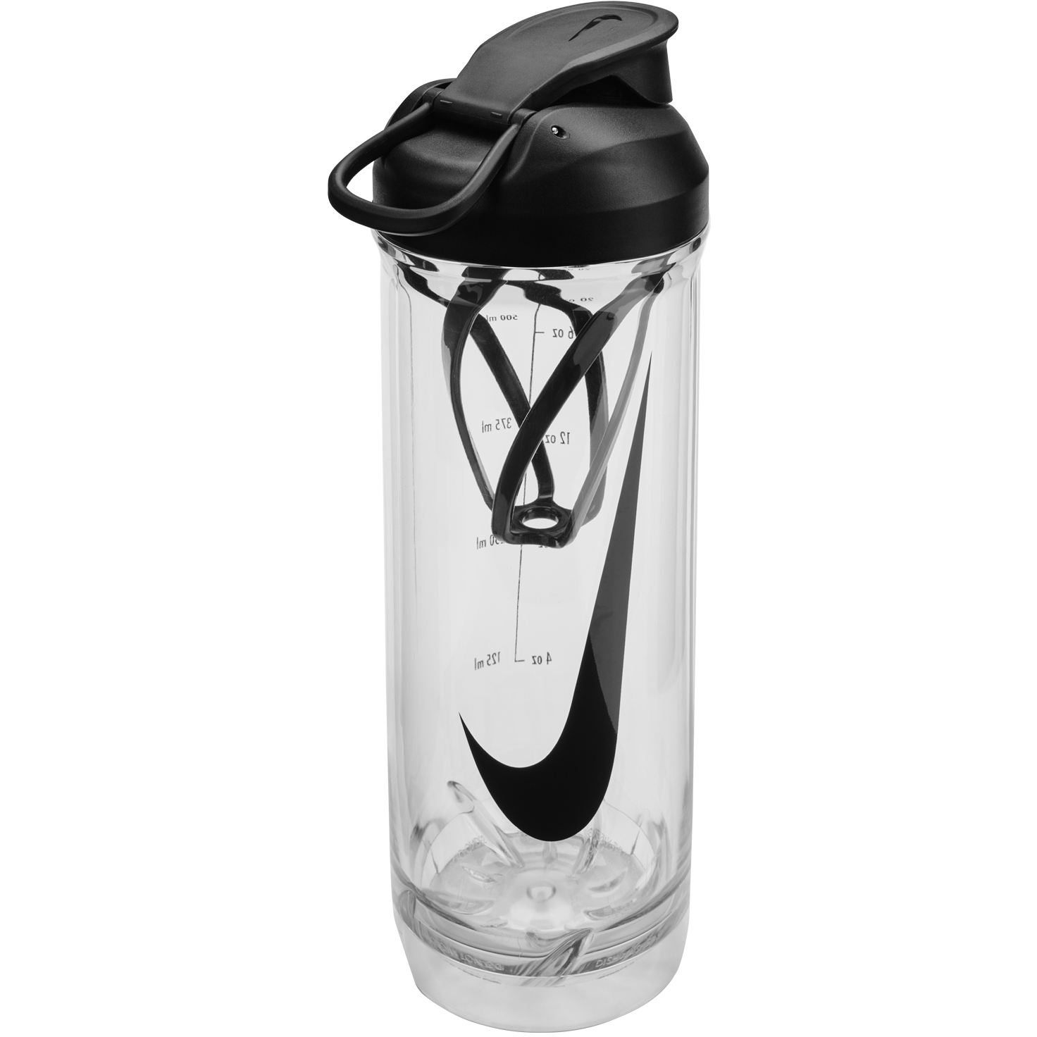 Produktbild von Nike Tritan Recharge Mixflasche 2.0 24 oz / 709ml - transparent/schwarz/schwarz/schwarz 910