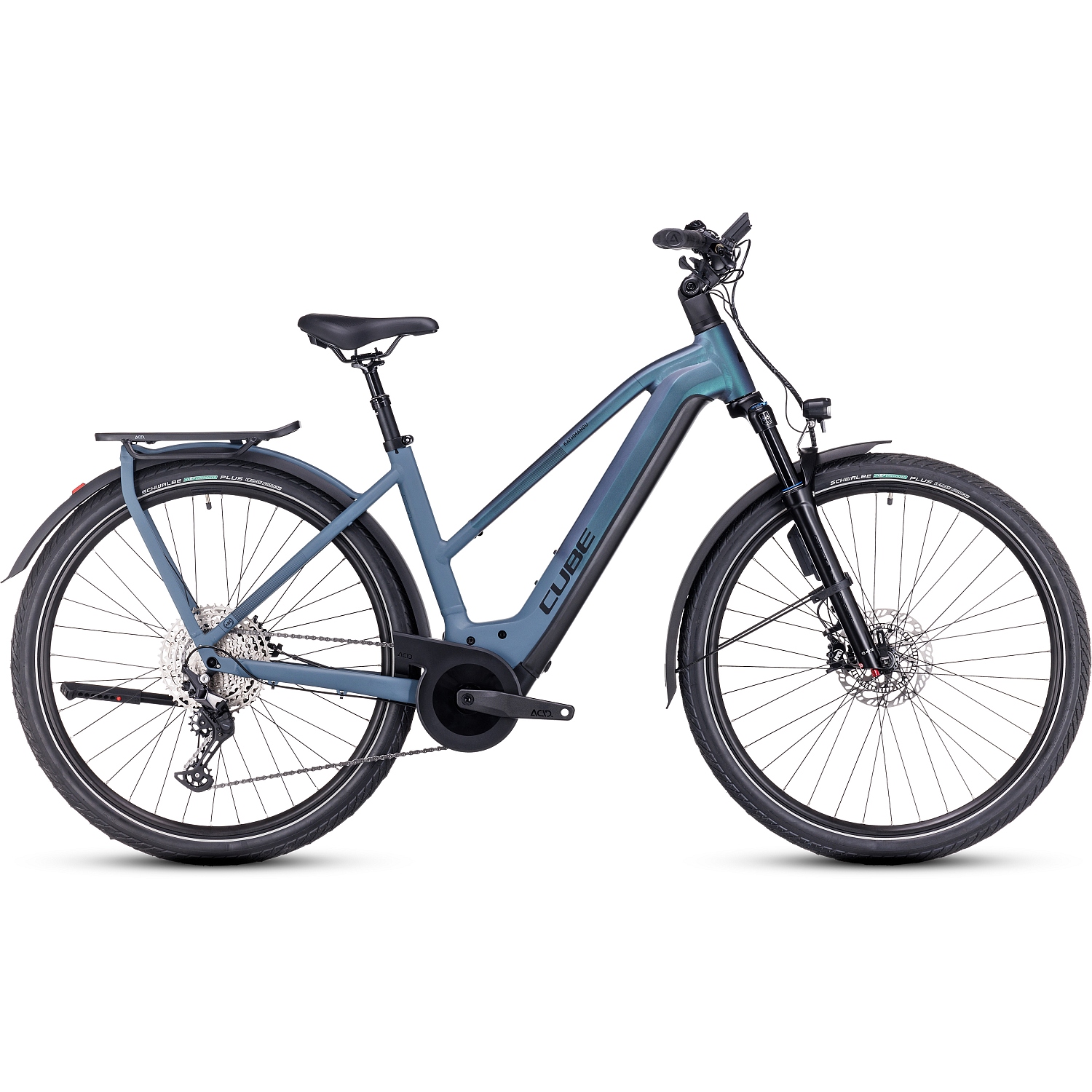Produktbild von CUBE KATHMANDU HYBRID ABS 750 - Damen Trekking E-Bike - 2024 - smaragdgrey / blue