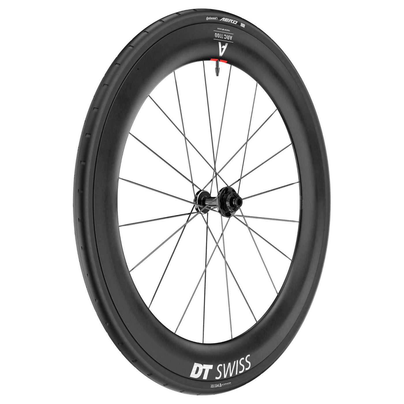 Колесная система DT Swiss | Continental WTS - Переднее колесо ARC 1100 DICUT 65 + складная шина AERO 111 - 28