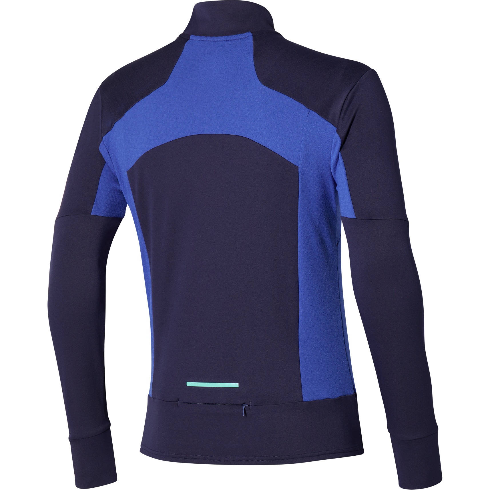 Mizuno Warmalite Half Zip Long Sleeve Shirt Men Evening Blue Surf the Web