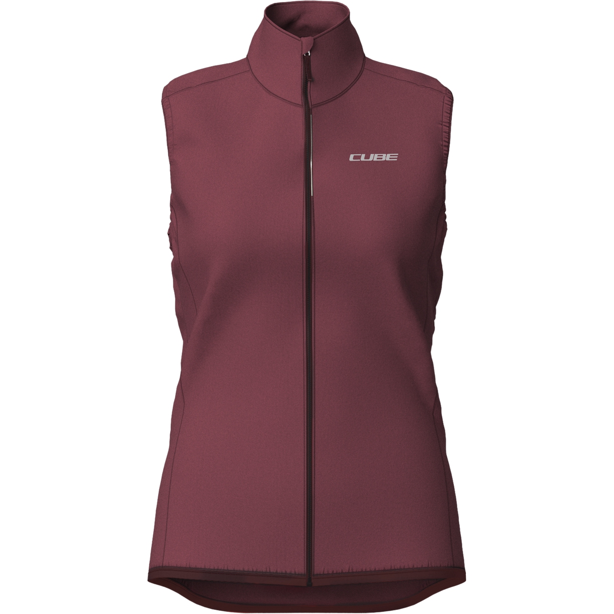 Picture of CUBE CMPT Wind Gilet Women - bordeaux