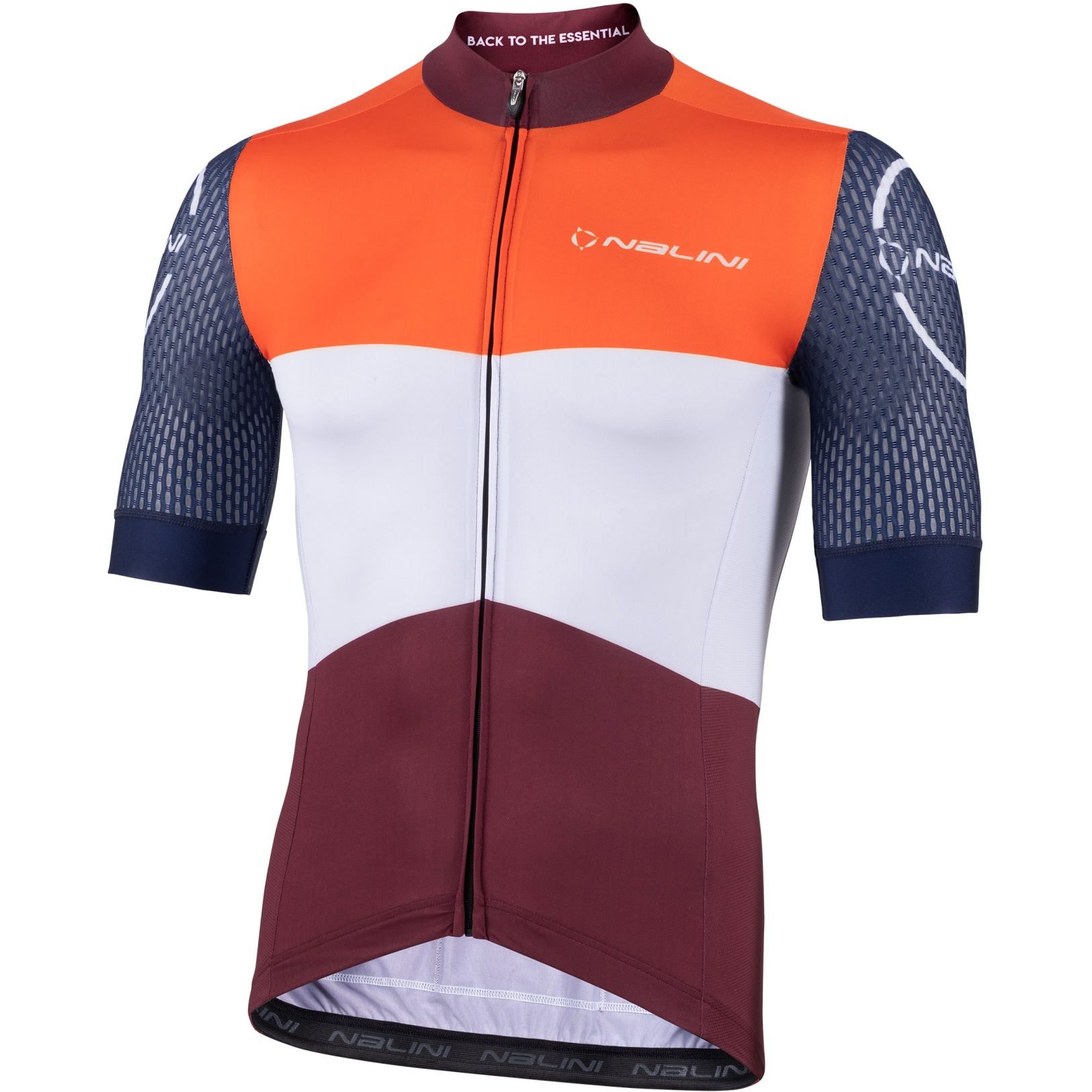 Picture of Nalini Hollywood Cycling Jersey Men - red wine/orange 4100