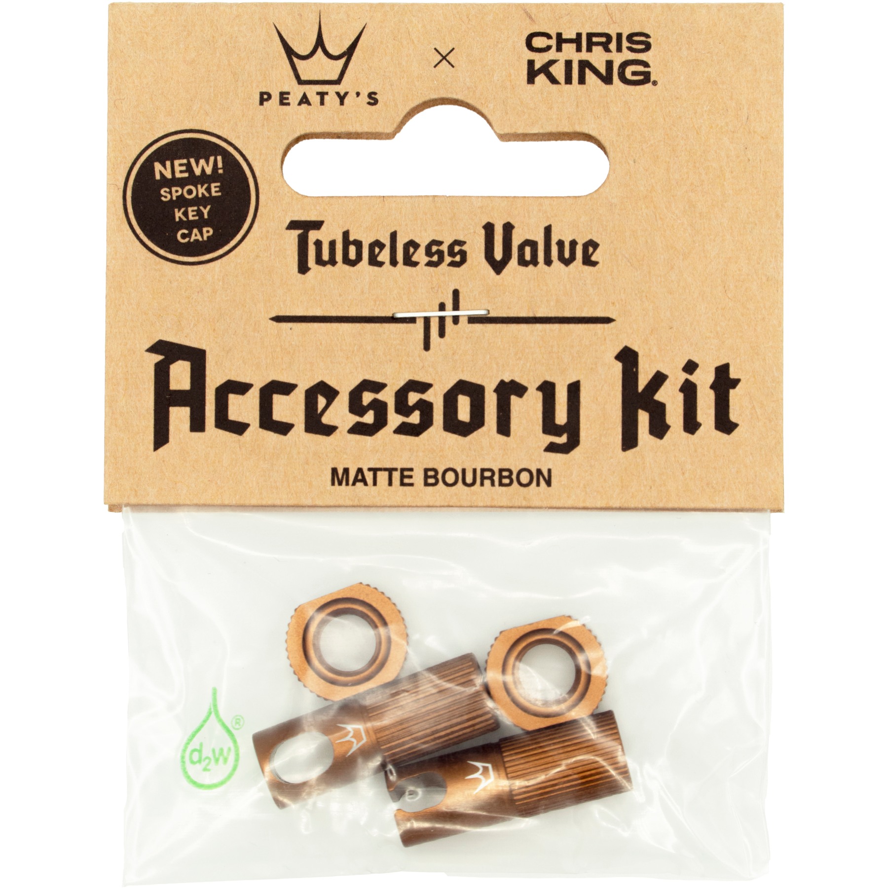 Picture of Peaty&#039;s x Chris King Tubeless Valves Accessory Kit - MK2 - bourbon