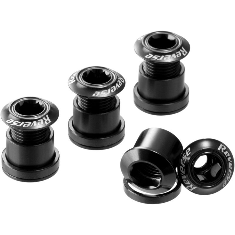 Produktbild von Reverse Components Kettenblattschrauben Aluminium 7mm - schwarz