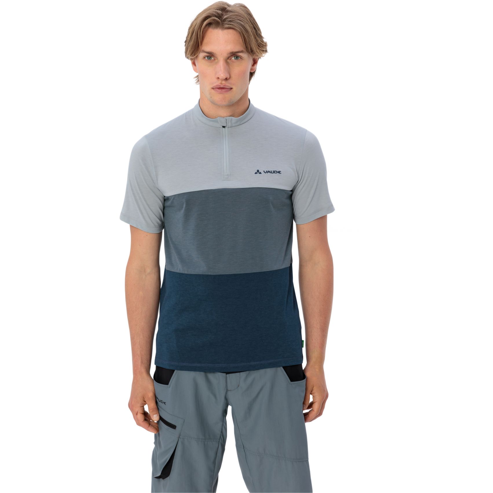 Produktbild von Vaude Qimsa Kurzarmshirt Herren - pigeon grey