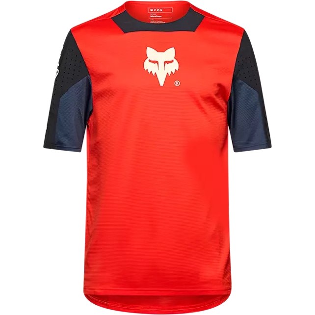 Photo produit de FOX Maillot MTB Enfants - Defend - Elevated - fluorescent red