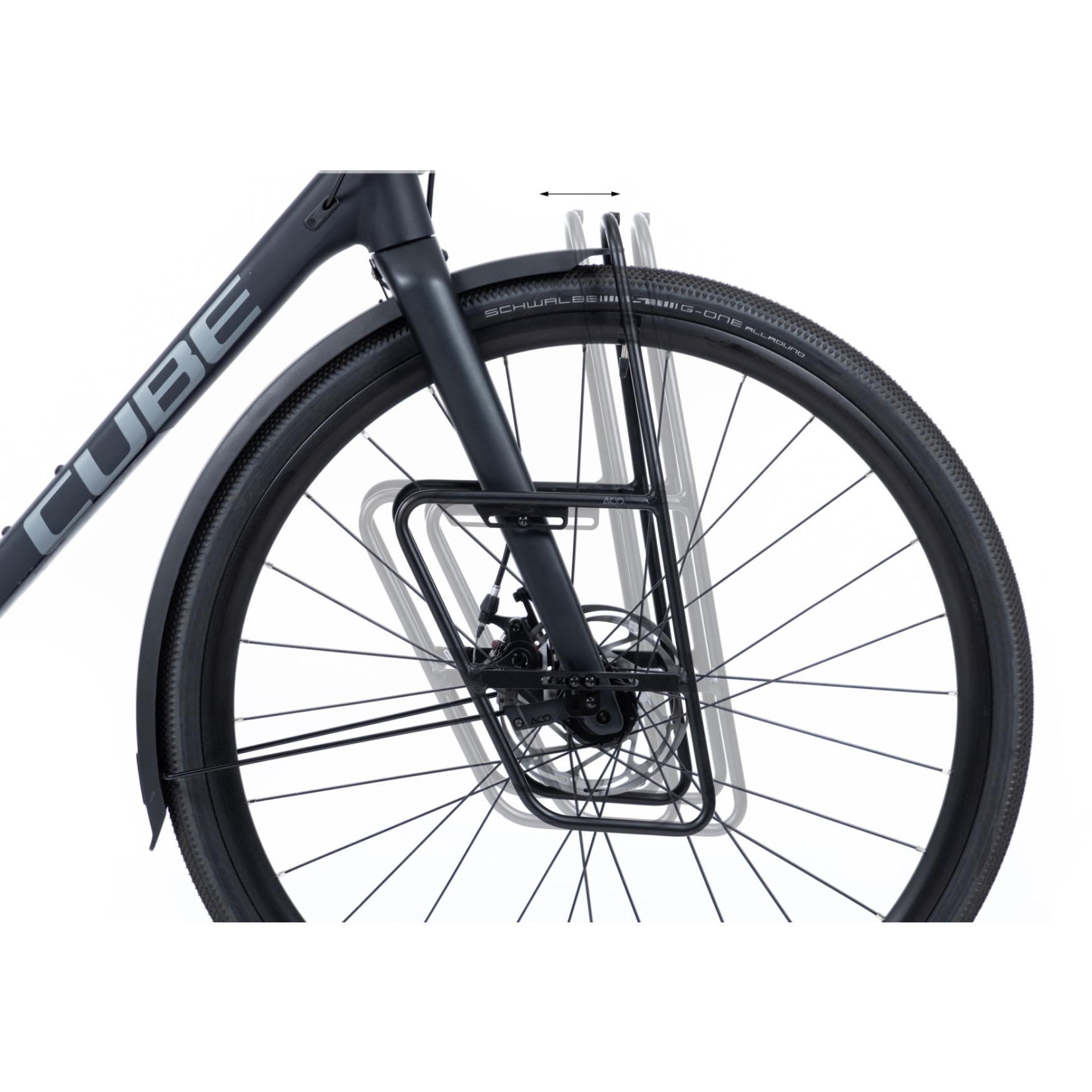 CUBE Porte Bagages ACID FORK LOWRIDER Noir BIKE24