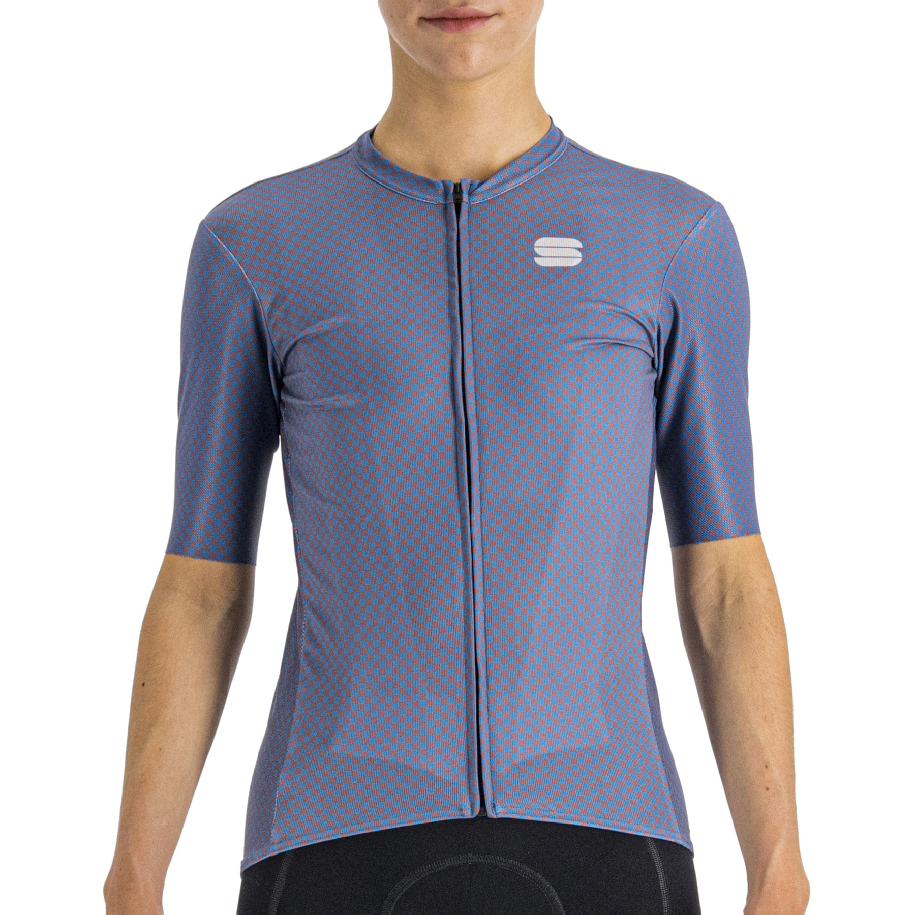 Picture of Sportful Checkmate Women&#039;s Jersey - 464 Berry Blue/Mauve