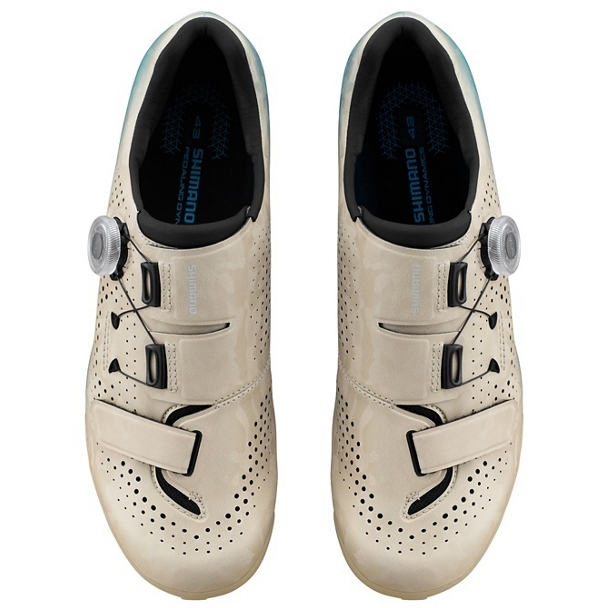 Shimano SH-RX600 Gravel Bike Shoes Men - Beige/Blue | BIKE24