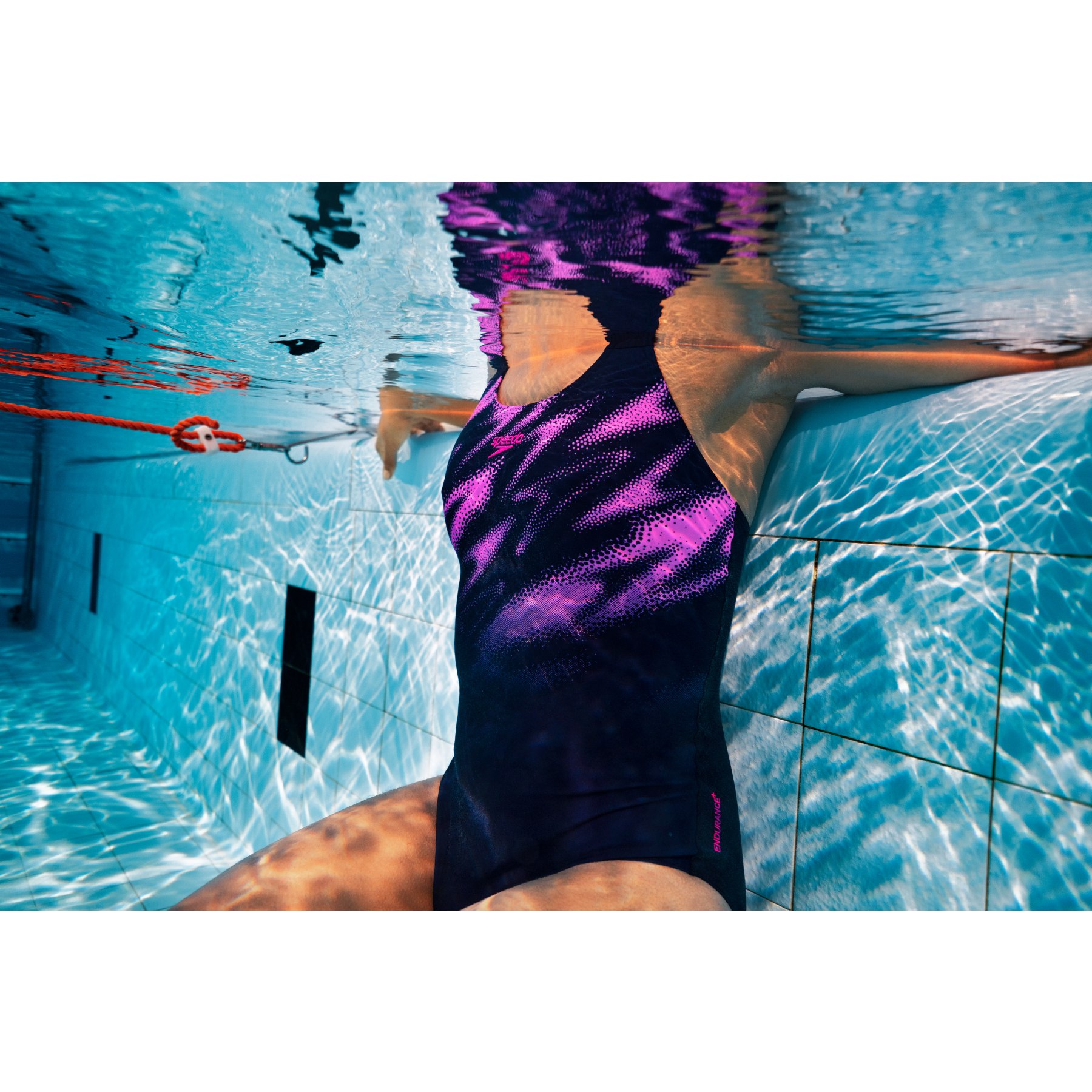 Speedo Hyper Boom Splice Muscleback verde bañador natación niña