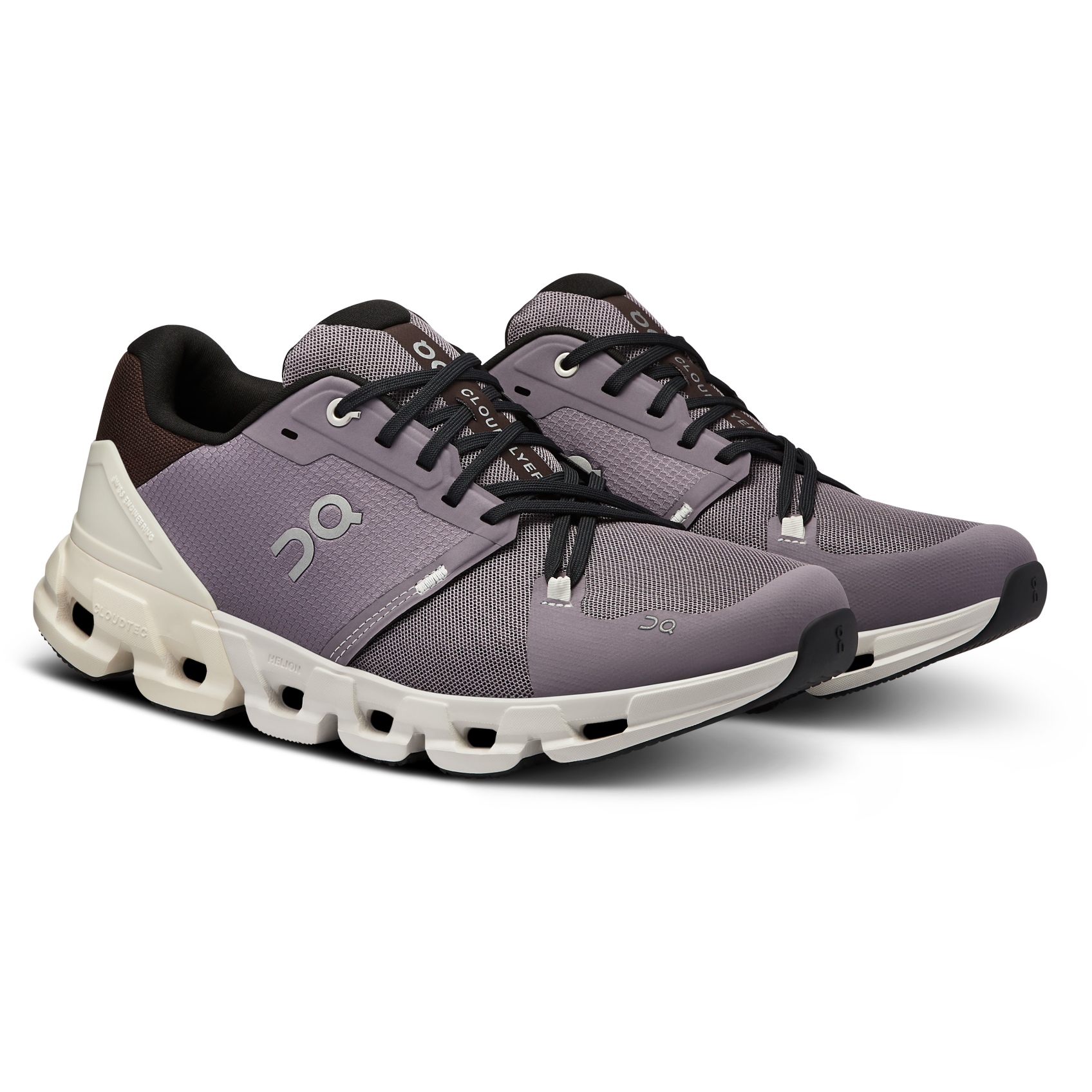 Image of On Cloudflyer 4 Running Shoes Men - Shark & Pearl
