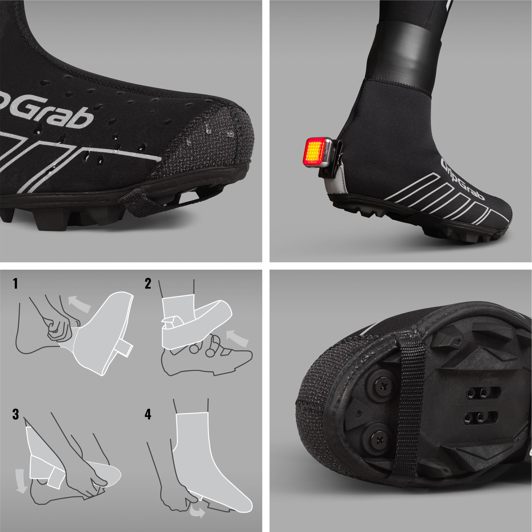 GripGrab Couvre-Chaussures Imperméables Hiver MTB/CX RaceThermo X