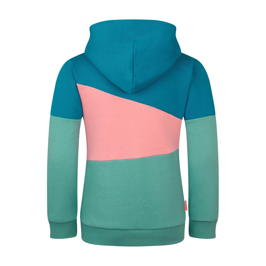 Trollkids Alesund Sweatjacke Kinder Aqua Haze/Harbor Blue/Peony