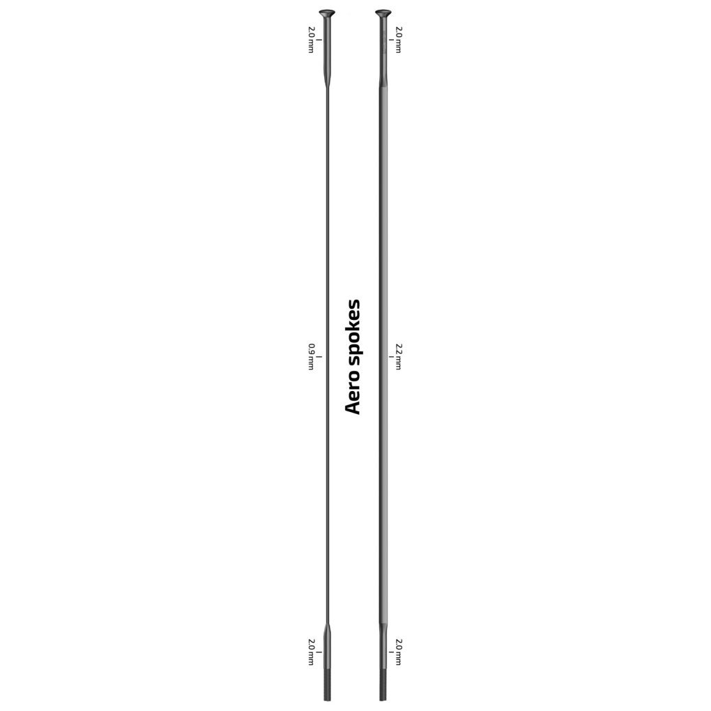 Sapim CX-Ray Spokes 2,0/2,2-0,9/2,0mm - black | BIKE24