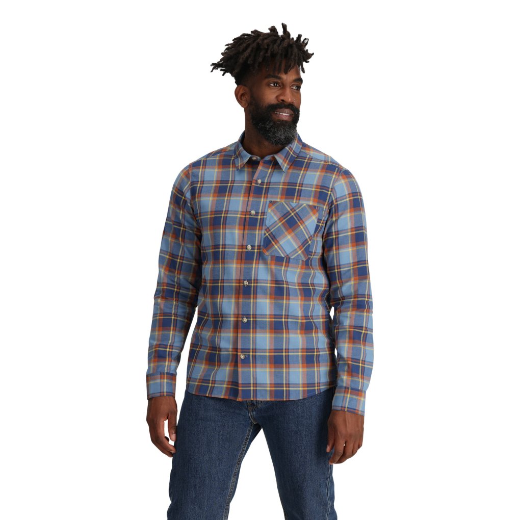Chemise Columbia Homme XL - Plaid Bleu - Omni - Performance Randonnée