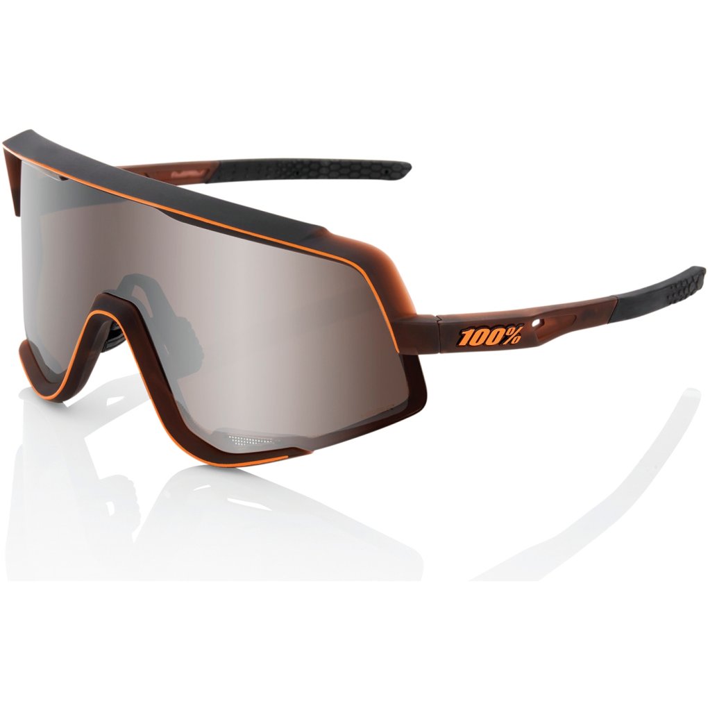 100% Glendale Glasses - Soft Tact Neon Orange - HiPER Red