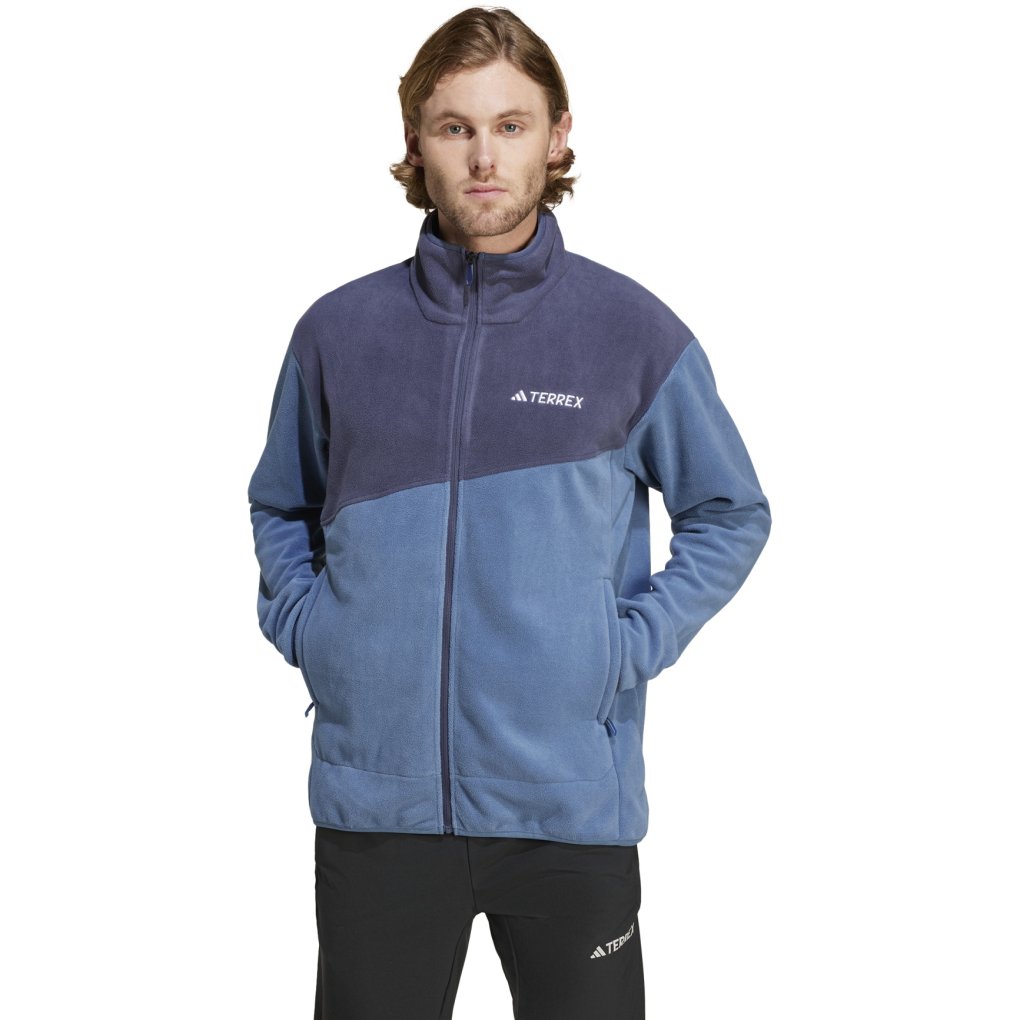 adidas TERREX Multi Fleece Full-Zip Jacket Men - wonder steel