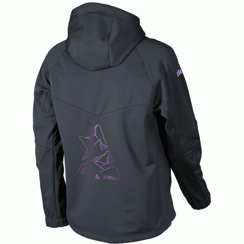 Zimtstern Shelterz Softshell MTB-Jacke Damen Pirate Black/Blush