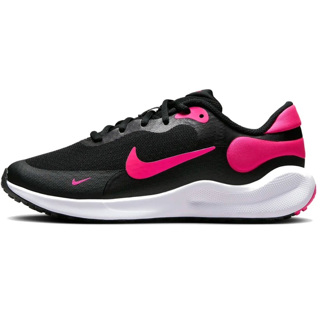 Nike Revolution Shoes GS Kids black/white/hyper pink FB7689