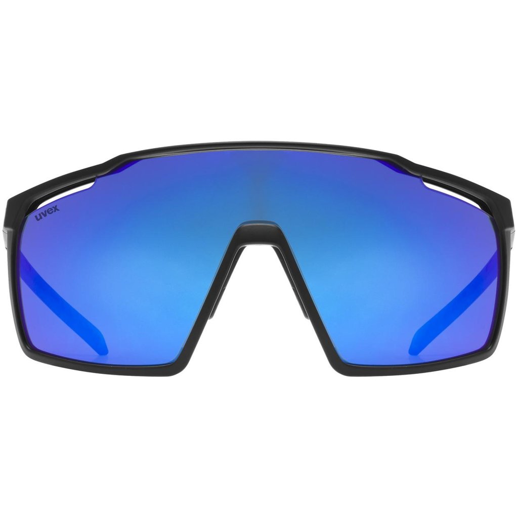 Uvex mtn perform Glasses - black matt/supravision mirror silver