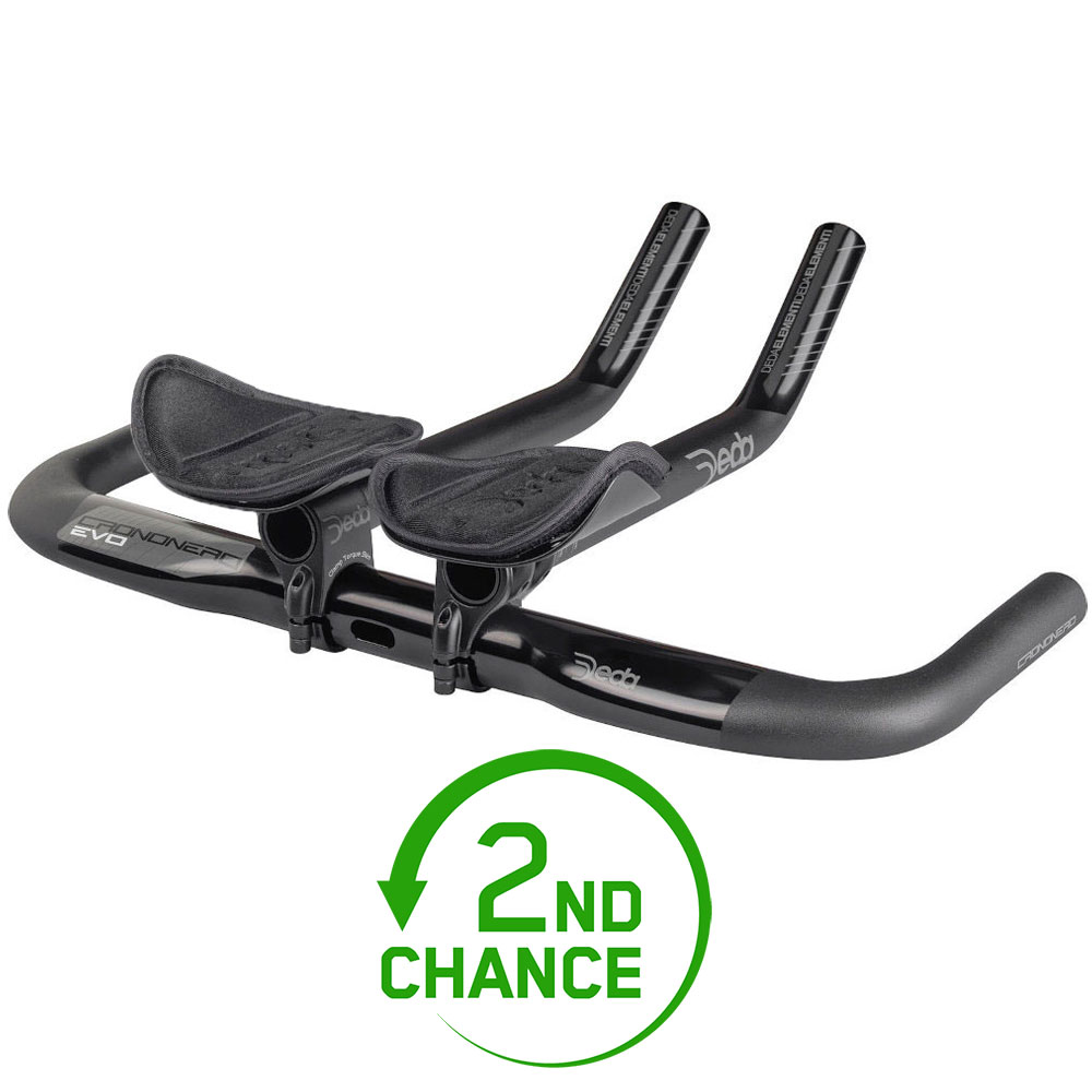 Deda Crononero Evo Time Trial Handlebar - J-Bend - polish on black