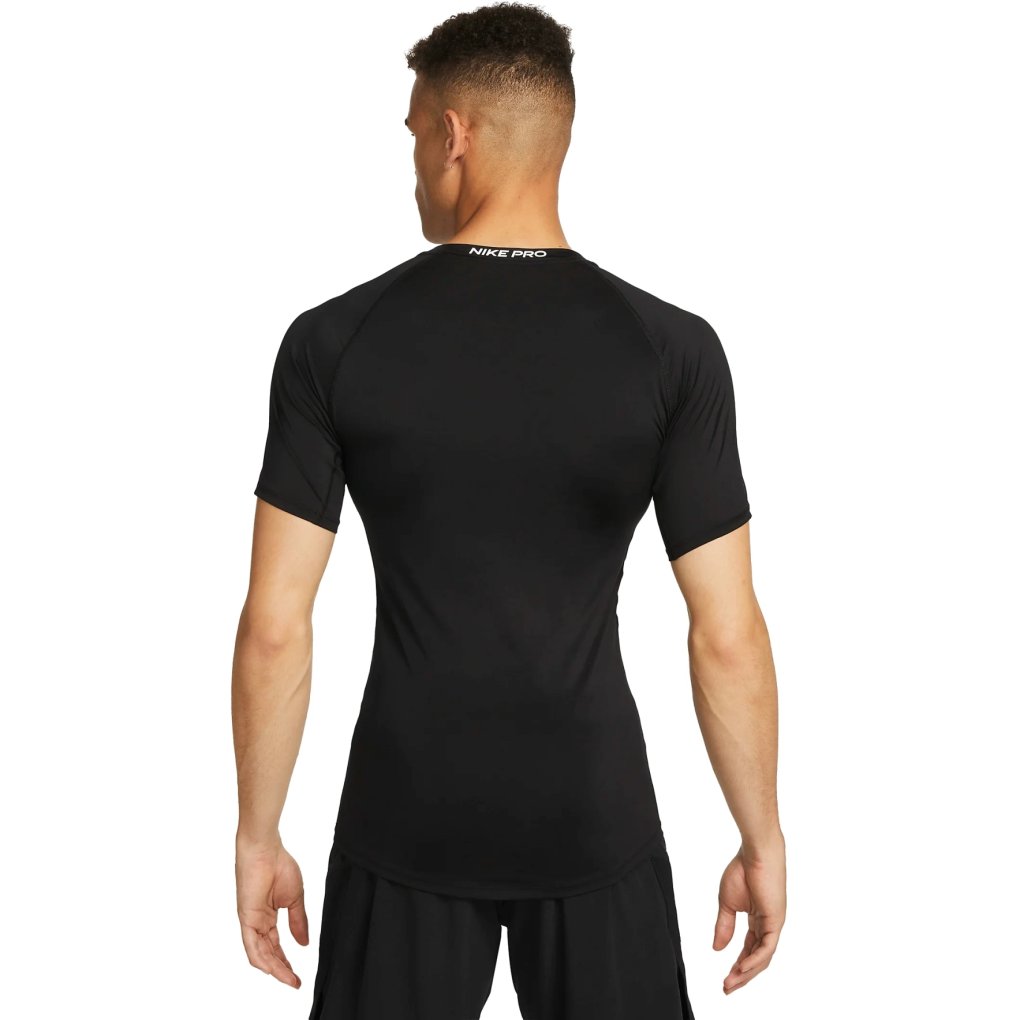 Nike Pro Dri-FIT Tight Top Short Sleeve Shirt Men black/white