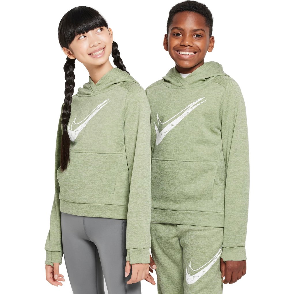Nike Multi Stain Repel Therma-FIT Hoodie Kids oil green/olive  aura/heatherwhite HF4414-386