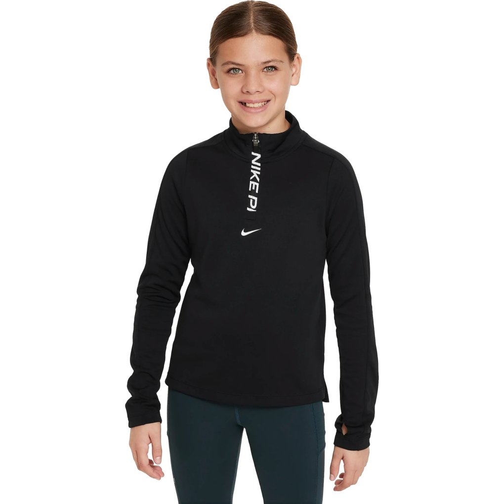 Zip Up Nike Youth Shirt Nike Pro Dri-FIT Half Zip Longsleeve Shirt