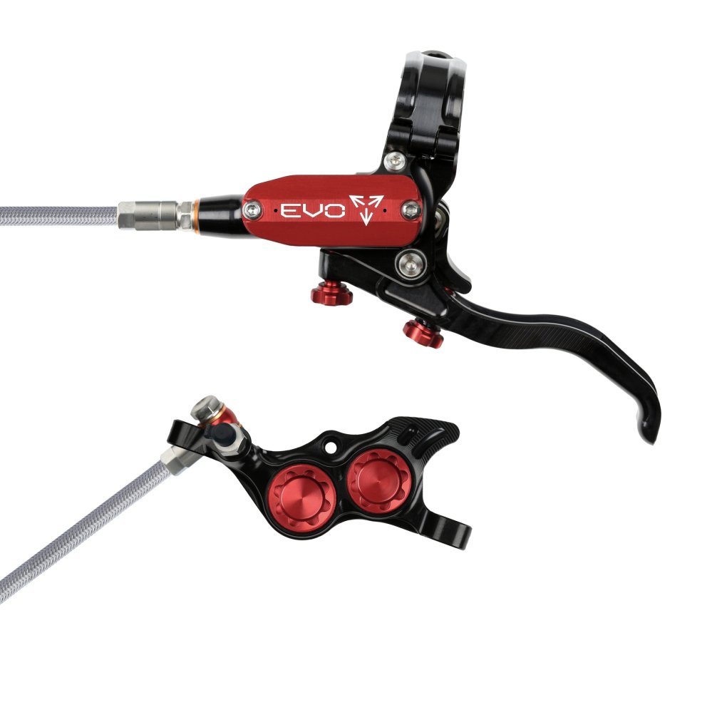 Hope Tech 4 EVO TR4 schijfrem | Stalen remslang - zwart/paars