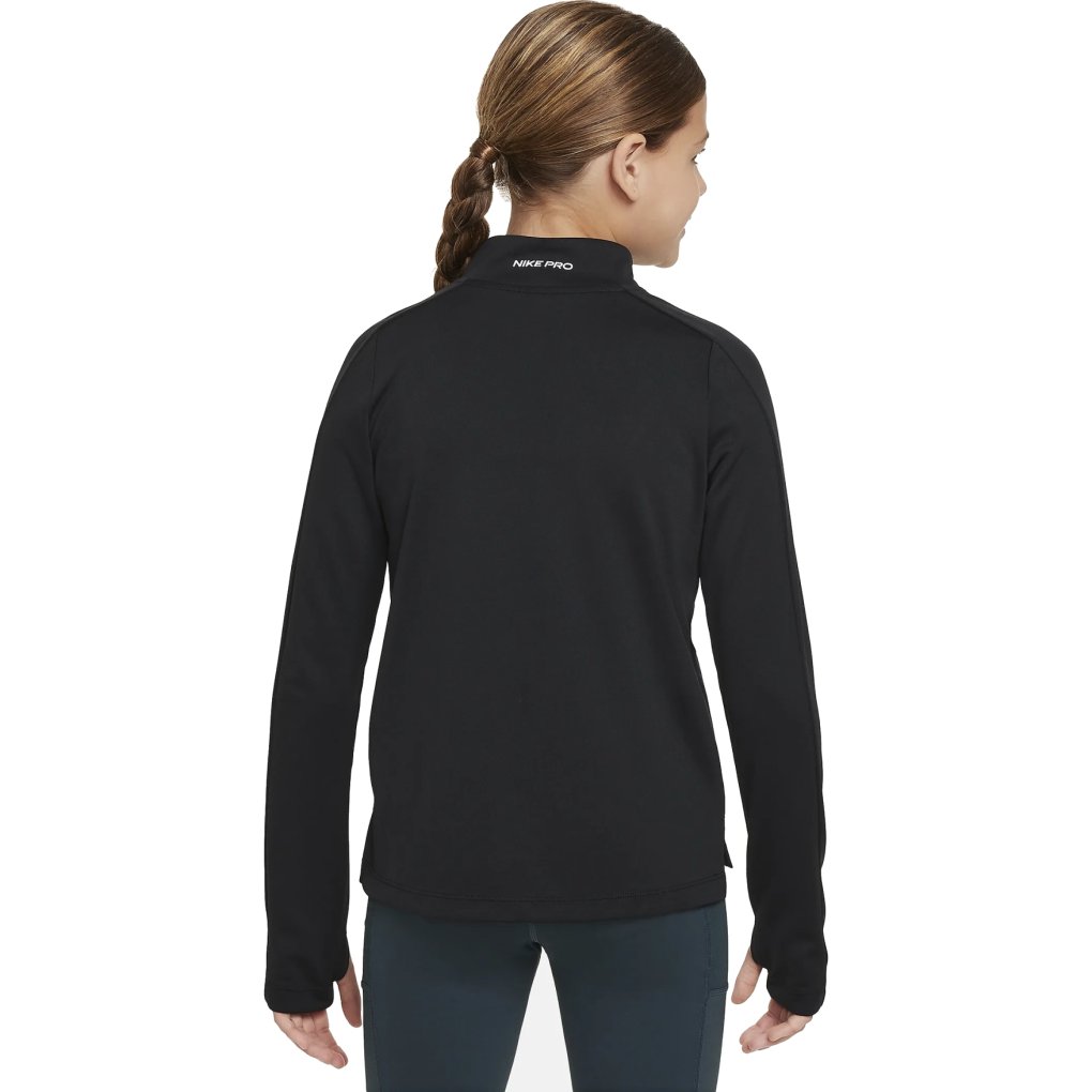 Nike Pro Dri-FIT Half Zip Longsleeve Shirt Kids black/white