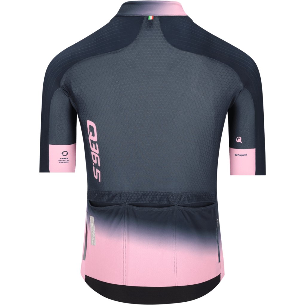〈Q36.5〉Gregarius Pro Jersey Pink 上のみ Q36.5 Gregarius Pro Collar Fade Signature Short Sleeve Jersey Men