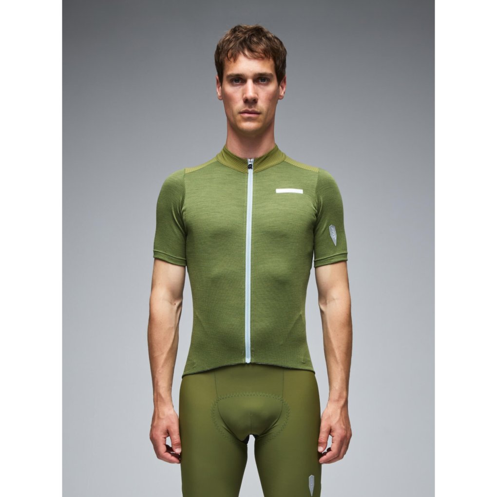 Q36.5 Adventure Tech Merino Short Sleeve Jersey Men - drab green